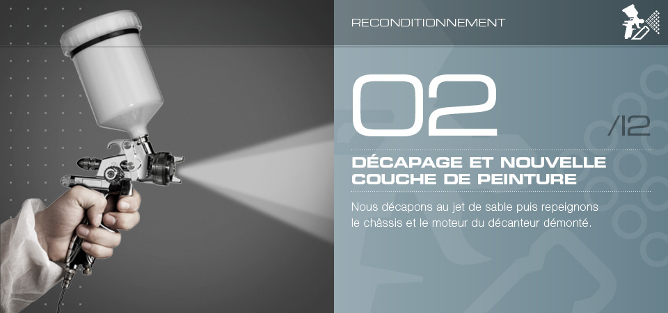 Décapage et nouvelle couche de peinture