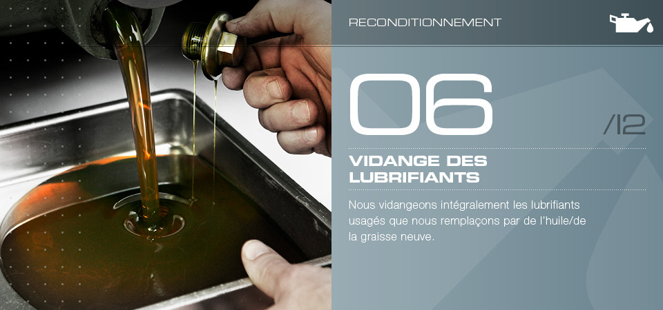 Vidange des lubrifiants