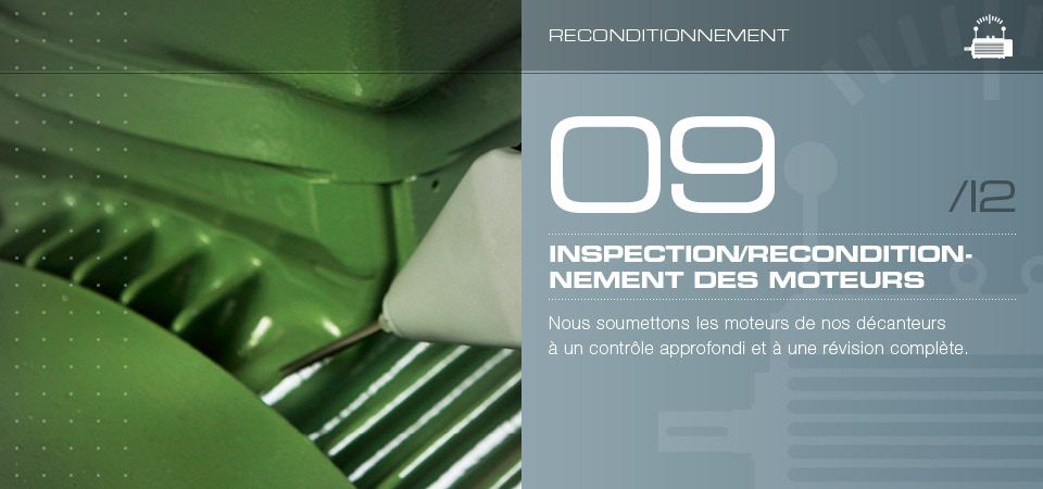 Inspection/reconditionnement des moteurs