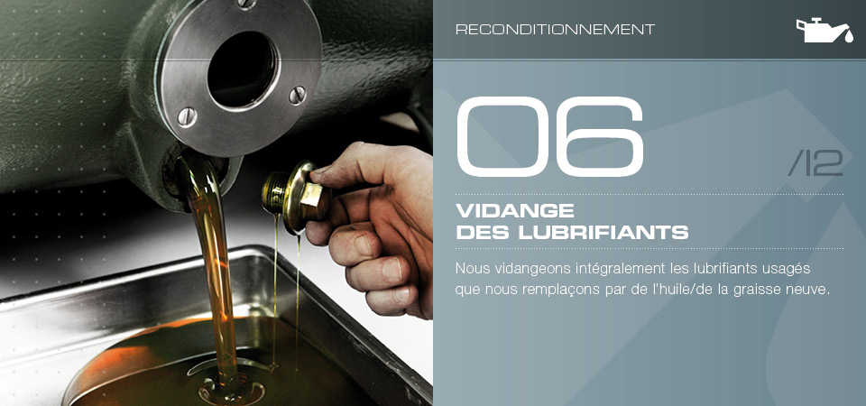 Vidange des lubrifiants